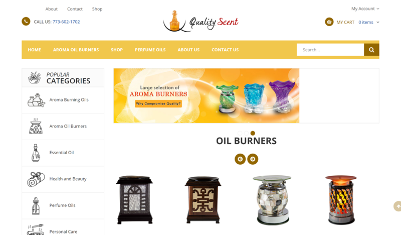 QualityScent – eCommerce site