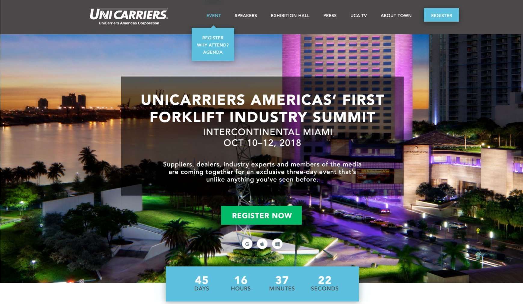 Unicarriers America Microsite