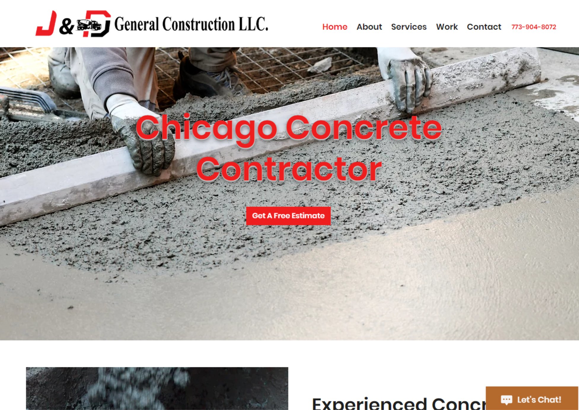 J&D General Construction – Website